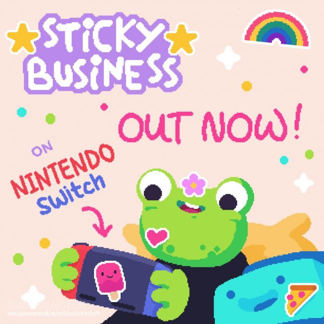 Comece sua própria loja de adesivos com Sticky Business, disponível agora no Nintendo Switch