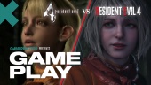 Resident Evil 4 Remake vs Original Gameplay Comparison - Conhecendo Ashley Graham